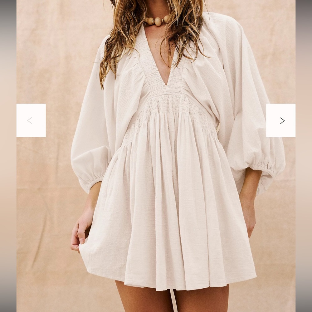 Free People V-Neck Mini Dress